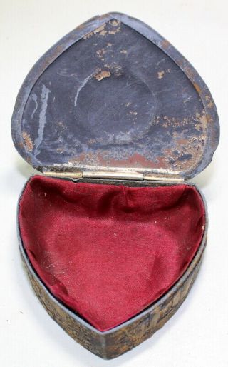 Texas Centennial Expo Jewelry Trinket Box Heart shaped 1936 - 1936 2