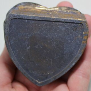 Texas Centennial Expo Jewelry Trinket Box Heart shaped 1936 - 1936 3