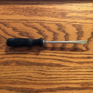 Vintage Snap - On Black Handle Slotted Flat Tipped Screwdriver Ssd4 Made In Usa