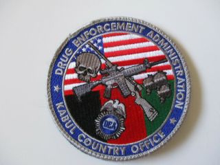 Dea Kabul County Office Drug Enforcement Administration Police Patch