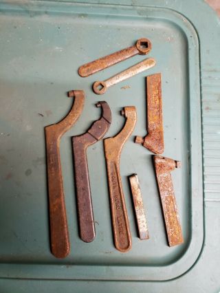 Vintage Machinist Tools Spanner Wrench 