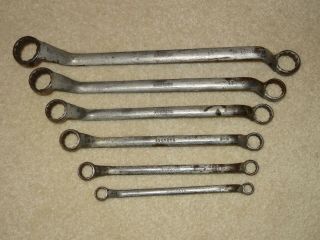 Rare Vintage Buckeye Double Boxed End Wrench Set - 6 Wrenches