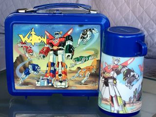 Vintage 1984 Voltron Defender Of The Universe Vintage Lunchbox With Thermos