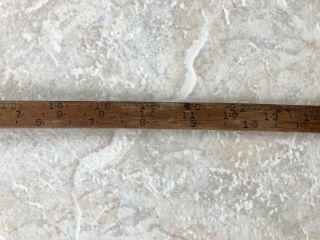 VINTAGE CLEVELAND RULE CO.  LOG LOGGING LUMBER TALLY STICK TOOL RARE LOOK 3