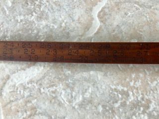 VINTAGE CLEVELAND RULE CO.  LOG LOGGING LUMBER TALLY STICK TOOL RARE LOOK 5