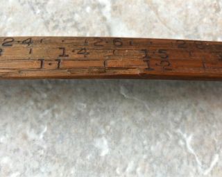 VINTAGE CLEVELAND RULE CO.  LOG LOGGING LUMBER TALLY STICK TOOL RARE LOOK 7