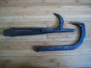 Vintage Peavey Head And Peavy Hook For Timber Framing Log Roller Cabin