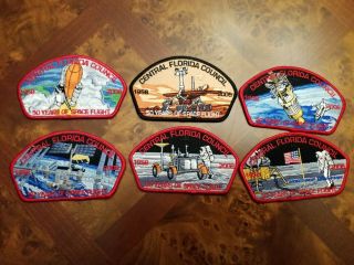 Central Florida Council 50 Years Of Space Flight Set Of 6 Csps