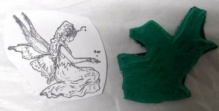 Fairy With Her Hand Out Rubber Stamp Fantasy Stamps Fairies Fae Faerie Lady Girl