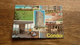 Old Australian Postcard,  Gold Coast Surfers Paradise,  Condor Hotel C1980s