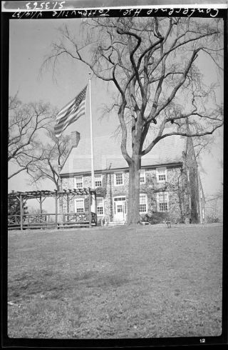 1937 Conference House Tottenvile Staten Island Nyc Old Sperr Photo Negative T263
