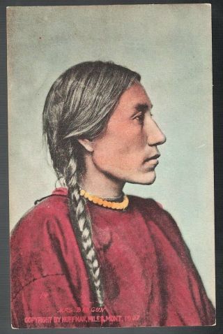 1907 Mrs.  Bad Gun Cheyenne Gros - Ventre Squaw Murder Huffman Milestown Montana Pc
