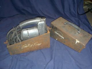 Vintage Collectible Craftsman Sabre Saw With Metal Case