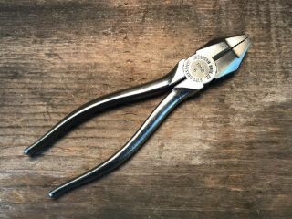 Vintage Crescent Tool Co.  Linesman Pliers Model 1950 - 6 And Polished