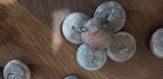 25 Pinkerton Detective Rail Road Tiffany & Co York Antique Uniform Buttons