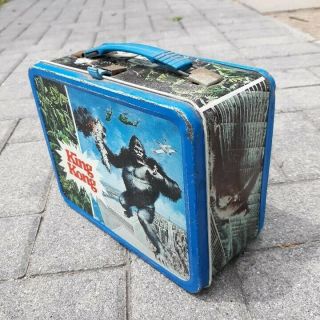 Vintage King Kong Movie Metal Lunch Box 1977 Brand Rare,  Some Wear,  No Thermos