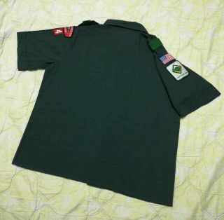 Venturing Official BSA Boy Scouts Uniform Shirt Green Adult Lady 206 Size XL 5