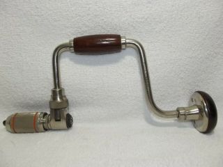 Vintage Stanley No.  923 - 10in.  Ratcheting Brace/hand Drill,  1/2 " Chuck,  Pre Patent