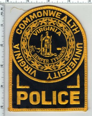 Virginia Commonwealth University Uniform Take - Off Shoulder Patch From The 1980 