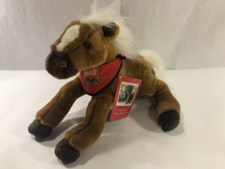2003 Wells Fargo Legendary Horse " Dandy " Pony Plush Brown Red Bandana Toys R Us