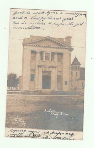 Vintage Real Photo Postcard Bank Of Commerce Winnipeg Rppc