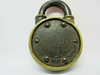 Vintage Brass Protex Lock 2 X 3 Inches No Key