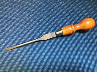Vintage W.  H Clay Sheffield Slotted Screw Driver 13 1/2”