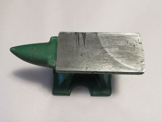 Vintage Green 219 L Cast Iron Mini Anvil 6