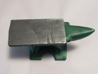 Vintage Green 219 L Cast Iron Mini Anvil 7