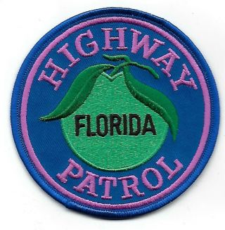 Florida Highway Patrol Police Pink Patch
