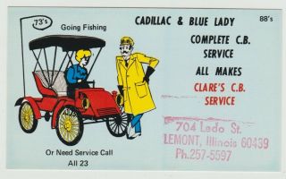 Illinois Lemont,  Il Vintage Ham Radio Qsl Card Kcr 9929 Postcard Clare 
