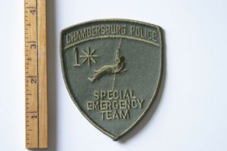 Pa: Chambersburg Police Special Emergency Team Subdued Patch