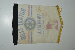 Vintage Mid Century VALHALLA York Rotary International Club Banner Flag Rare 3