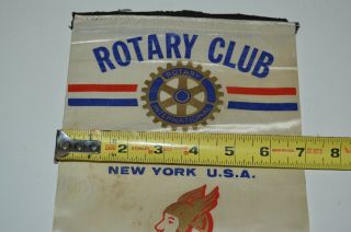 Vintage Mid Century VALHALLA York Rotary International Club Banner Flag Rare 5