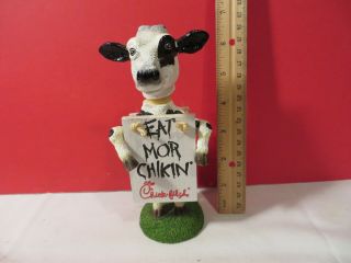 Chick - Fil - A Cow " Eat Mor Chikin " Bobblehead Rare 2002 Edition