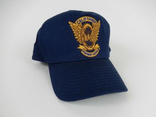 Vtg CHP California Highway Patrol CHIPS Patch Baseball Cap Hat Navy One Size 6