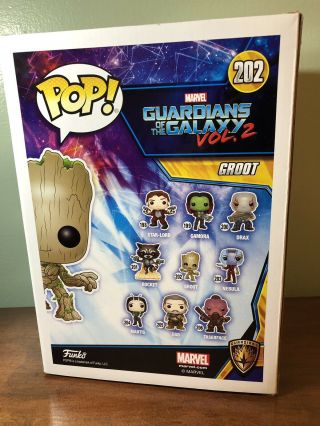 Funko Pop Marvel Guardians Of The Galaxy GROOT 202 Target 10” Life Size GOTG 2 2