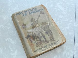 Vtg Boy Scouts Of America Handbook For Boys 1916? Paperback Linen Cover