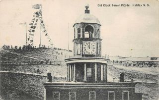 Old Clock Tower Citadel Halifax Nova Scotia Ns 1515