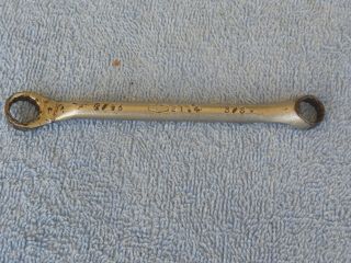 Vintage P & C Round Handle Double Box End Wrench,  7/16 " X 3/8 " No.  2114,  Usa