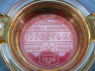 Firestone 1936 Texas Centennial Central Exposition Dallas Texas Ash Tray 2