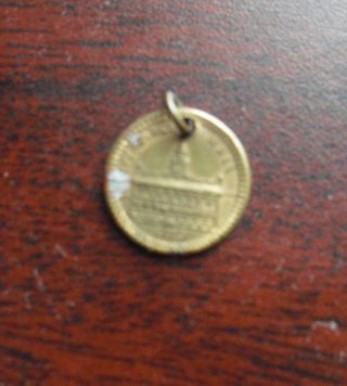 Odd Vintage 1776 Independence Hall And Liberty Bell Small Pendant Or Charm