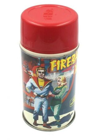 Vintage Independent Television 1964 Fireball Xl5 Metal 8 Oz Thermos No Res 6300