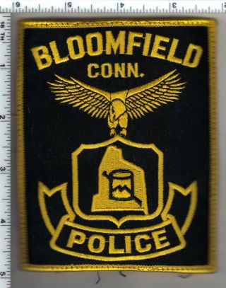 Bloomfield Police (connecticut) Uniform Take - Off Shoulder Patch - From 1980 