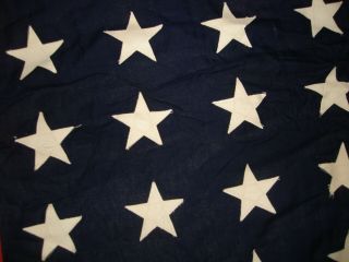 48 Star US Flag Vintage 5 x 9.  5 Flag WW2 USA Stitched Stars 4