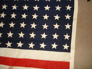 48 Star US Flag Vintage 5 x 9.  5 Flag WW2 USA Stitched Stars 5