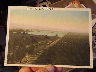 1939 Hand Tinted Photograph,  Farming In Hollister,  San Benito County,  California