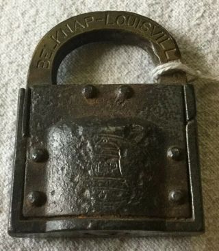 Vintage Belknap Louisville Ky Lock Brass No Key