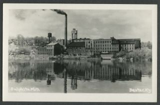 Dexter Ny: C.  1940s Rppc Real Photo Postcard Sulphite Pulp & Paper Co.  Mill