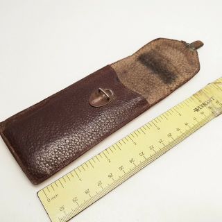 LEATHER PEN CASE for fountain pen ballpoint VINTAGE 1950 ' s Hungary 3